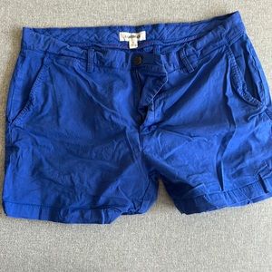 Electric blue shorts